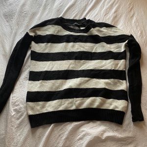 Black and white sweater